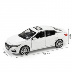 1/32 Nissan SYLPHY miniatuurne survevalatud m&auml;nguautomudel, heli- ja valgustusuksed, avatavad &otilde;ppekollektsioonid, kingitus lastele poisile valge