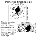 Must kassilillega liblikas seinakleebised Magamistoa &otilde;pperuumi taustasein Kodu dekoratiivsed seinakleebised tapeet