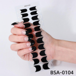 Uued k&uuml;psetuskindlad geelmanik&uuml;&uuml;ri kleebised Prantsuse kassisilma poolkuivanud k&uuml;&uuml;nekleebised t&auml;iskleebised BSA-0069