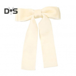 Ribbon Bowknot Decor juuksen&otilde;el Libisemisvastane juukseklamber Peapael Scrunchy hobusesabahoidja Naiste T&uuml;drukute Dekoratiivne Juuste Aksessuaar valge