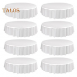 8 tk Paksendatud lauakate Lihtne stiil Puhas v&auml;rv &Uuml;mmargune Libisemisvastane Lihtne Hooldus Plekikindel veekindel lauakaitse banketid peokaunistus must