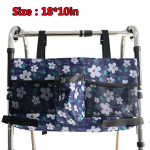 18*10-tolline mitme taskuga hoiukott ratastooli k&uuml;ljelt rippuv hoiukott jalutuskott sinine