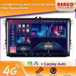 Auto Multimeedia Raadio VW Volkswagen Polo Tiguan Golf Passat B6 B7 Jetta Skoda Octavia SEAT jaoks Juhtmevaba CarPlay Android Auto 2Din 8 core 6GB+128GB