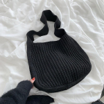 Yogodlns Retro villane kootud &otilde;lakott naistele talv Uus suure mahutavusega ostukott 26x11x29cm pruun