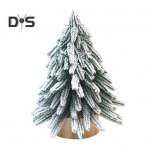 Mini j&otilde;ulupuu kaunistused Realistlikud rohelised m&auml;nnid, lumega kaetud j&otilde;ulupuu t&ouml;&ouml;lauakaunistus Simuleeritud m&auml;nd piduliku kodukontori sisekujunduse jaoks S Christmas Tree