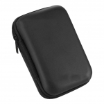 1 tk salvestuskarbikott Mini t&otilde;mblukuga ruudukujuline EVA &uuml;mbris peakomplekt USB-kaabli korraldaja kaasaskantavate k&otilde;rvaklappide kott must