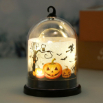Halloweeni kaunistused Laste kingitus Jack-o '-latern peo atmosf&auml;&auml;ri kaunistus LED-&ouml;&ouml;valgusti lauaplaadi kaunistuseks Pumpkin