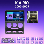 2 DIN Android Carplay Autoraadio KIA RIO 2002-2005 jaoks Multimeediapleieri Peaseade Stereo GPS-navigatsioon BT WIFI 2+32GB 1+16GB