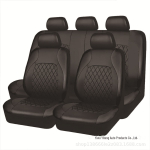 Teemanttepitud autoistme kate Kesk- ja Ida-Euroopa jaoks, PU-naha ja tikanditega 9-piece set 5 seats