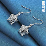 925 Sterling h&otilde;bedane &otilde;&otilde;nest&auml;ht ripats augustamine k&otilde;rvar&otilde;ngad Moodsad pulmaehted 3.00*1.40cm