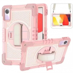 Xiaomi RedMi Pad SE 11 2023 tahvelarvuti &uuml;mbris Xiaomi RedMi Pad SE 11 p&otilde;rutuskindel Kickstand Kids Case k&auml;epideme &otilde;larihm Samsung TAB S9 FE/S9 X710/X716B/X718U 11 inch roosa kuldne v&auml;rv