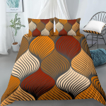 Geomeetriline tekikottide komplekt Boheemlaslik 3D-tr&uuml;kk Pol&uuml;ester Tekikoti kate Kuninglik Kuninganna Kaheinimese Suurus Padjap&uuml;&uuml;ridega Lastele Poistele T&uuml;drukutele 135x200cm 2pcs