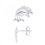 LEA &; ARTHUR - Laste k&otilde;rvar&otilde;ngad "2 DOLPHIINI" motiivid 925 roodiumiga kaetud h&otilde;be - jalutusk&auml;ru s&uuml;steem