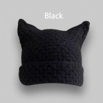 Naiste aastatuhande kootud kassi k&otilde;rvam&uuml;ts Triibuline Beanie Kawaii disainer gooti talvised naiste m&uuml;tsid
