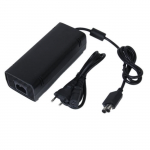 Adaptateur secteur Chargeur C&acirc;ble d'alimentation avec l'UE c&acirc;ble Plug Power pour Xbox 360 Slim (Noir)