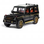 1/24 Benz G63 MAASTUR Sulamist Auto Mudel Valatud & M&auml;nguasi Metallist Maastikuauto Mudel Simulatsioon Heliga Tuledega Kogumis M&auml;nguasi Kingitus must