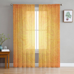 Oranž India stiilis kardin Akna t&uuml;ll Elutuppa Magamistuppa K&ouml;&ouml;gi aknakatted Kaunistused Kardinad W135 x H114cm