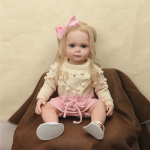 55 cm Reborn Doll Maggie N&auml;htavate veenidega k&auml;sitsi &uuml;ksikasjalik maal Elutruu 3D nahatoon Vasts&uuml;ndinud nukk lastele s&uuml;nnip&auml;evakingitus