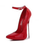 Mood &Auml;&auml;rmuslikud K&otilde;rged Kontsad 16cm Naiste Metallist Kontsaga Kingad Mitmev&auml;rvilised K&otilde;rge Kontsaga Kingad Naised Postitants Seksikad Kontsad Modelli Saade Suur Suurus 46 punane