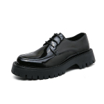 Moodsad Klassikalised Retro Nahast Meeste Oxford Kingad Kantavad Paksude Taldadega Kingad Originaalid Paelad Formaalne &Auml;ri Vabaaeg Iga P&auml;ev Kontori Kingad 44 black