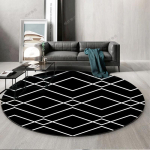 Kuum Trend &Uuml;mmargune Vaip Ring Vaip Elutoa Kaunistus Skandinaavia Stiil &Uuml;mmargune Elutoa Vaip Magamistoa Voodi&auml;&auml;rne Vaip Toolimatt 60cm diameter