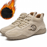 K&auml;sitsi valmistatud ehtsast nahast saapad Meeste jalan&otilde;ud Mugavad poolsaapad meestele vabaajajalatsid Mokassiinid Meeste talvesaapad 38 must