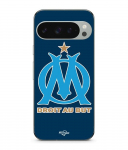 Coque de t&eacute;l&eacute;phone - MANIACASE - Google Pixel 9 Pro XL - Souple - Noir - Logo OM Olympique de Marseille