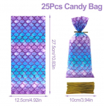 Merineitsipeo kommide kinkekotid k&uuml;psiste pakkimiskott Merineitsi kaalud plastikust kingikott k&uuml;lalisele t&uuml;drukule s&uuml;nnip&auml;evatarbed beebi du&scaron;&scaron; as shown