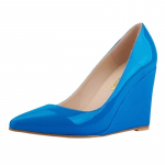 Seksikas terava varbaga lakknahast k&otilde;rged kontsad pumbad naiste punased kontoripulmakingad Suvi s&uuml;gis kiilud naine 42 sinine