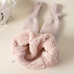 Mugavad ja soojad polsterdatud sukkp&uuml;ksid t&uuml;drukutele &ndash; paksud elastsed talvesukad &otilde;uetegevusteks M(3-5Y) roosa