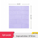 3D Veekindlad Vahtseinakleebised Lakke ja Seintele - V&auml;ikese Suurusega Tapeet brick pattern 3mm thick puhas valge v&auml;rv