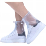 Vihmasaapad veekindlad jalatsikatted Veekindlad libisemiskindlad vihmajalatsite katted V&auml;ljaspool veekingad Paksendatud kulumiskindlad vihmasaapad jalakatted 35-36 valge