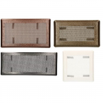 Grille d'a&eacute;ration KOTARBAU 16 x 16 cm Blanc pour chemin&eacute;e et po&ecirc;le Grille d'air chaud Grille d'air froid