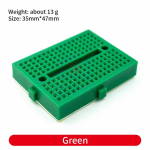 Mini Breadboard Solderless SYB-170 protot&uuml;&uuml;bi testplaat 170 &uuml;henduspunktiga PCB plaadid valge must punane kollane sinine roheline l&auml;bipaistev