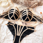 Euroopa naiste klassikaline sidemega aluspesukomplekt Seksikas &otilde;&otilde;nes rinnahoidja must pitsiline kiusatus Push Up rinnahoidja komplekt naiste pesu 2-osaline S 70B must