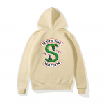 Hip Hop Riverdale South Side Serpents Naiste Kapuutsikad Fliisist Naise Harajuku Pullover Y2K Unisex Kapuutsiga R&otilde;ivad Streetwear L beež