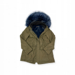 Ocieplana kurtka parka damska kaptur Zara M - Used