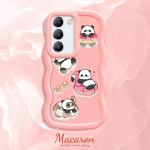 V&auml;rvitud muster Big Wave Edge pehme silikoon materjal Macaron telefoni &uuml;mbris p&otilde;rutuskindel kaitsev kummist korpus OnePlus Vivo Motorola Moto jaoks Vivo Y20S sinine