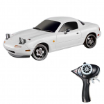 Kaugjuhtimispuldiga auto, 2,4 GHz taaslaetav autom&auml;nguasi poistele, t&uuml;drukutele, 1/18 skaalaga triivs&otilde;iduk 1 battery valge