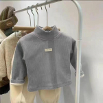 Laste s&uuml;gistalvine poolk&otilde;rge kaelusega pullover, pikkade varrukatega s&auml;rk Lastele poistele, t&uuml;drukutele, r&otilde;ivad 100cm