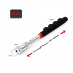 Teleskoopiline reguleeritav kaasaskantav magnetiline korjamist&ouml;&ouml;riist Magnetiline teleskoopmagnetiline k&auml;epidemega pliiats Teleskoop-magnetpulk valgusega