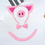 Pig Costume Set Accessories Dress up for Party Performance Carnival Halloween No Gloves