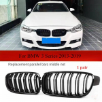 Auto modifikatsioon Auto esiosa neeruv&otilde;re V&otilde;re V&otilde;idus&otilde;iduv&otilde;red BMW 3. seeria F30 F31 F35 13-19 jaoks L&auml;ikiv must Kahekordne lamell Autotarvikud