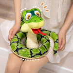 Loominguline multikas Snake Plush Nukupadi Super Pehme roheline Pikk Madu Roomajate Palus m&auml;nguasi Kodukaunistuse kingitus poistele ja t&uuml;drukutele about 35cm