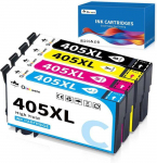 Cartouche d'Encre - OINKWERE - 405 XL - Compatible Epson - Pack de 4 - 1100 pages par cartouche