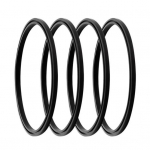 4 tk Silikoonist Veepudeli Tihendi Asendus Tolmukindel Lekkekindel Veetopsi O-r&otilde;ngas 16/20oz Reisi Termostopsi Kaane Tihenduskumm must