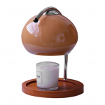 Aroomivaha sulatamise lamp Retro puidust hoiualus Klaasist k&uuml;&uuml;nlasoojendi lamp Magamistoa voodi k&otilde;rvale meeleoluvalgus