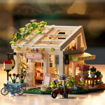 Mini Nukumaja Lillemaja K&auml;sitsi valmistatud 3DPuzzle kooste ehitusklotside komplekt Mudel M&auml;nguasjad DIY Kodu Magamistoa Kaunistus P&uuml;hade Kingitus with-box