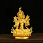 1 TK 3-tolline sulamist Manjusri neljak&auml;eline lootosemeister valge roheline Tara Teemant-Buddha kodu t&ouml;&ouml;laua kaunistus