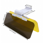 Universaalne auto p&auml;ikesesirm UV-vastane polariseeritud p&auml;ikesevarjuplaat HD UV-vastane p&auml;ikesevarjupikendused maasturid veoautod sisetarvikud One Size